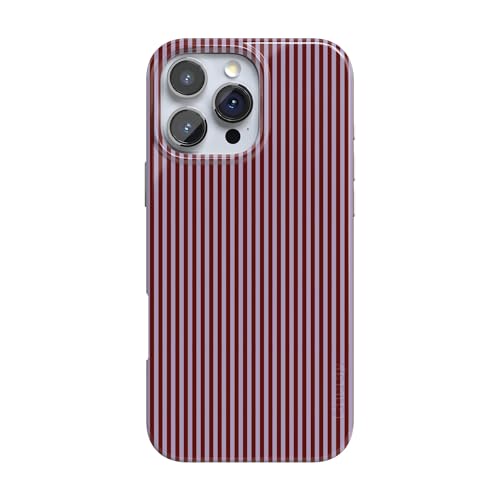 Casely iPhone 16 Pro Case | Stripes and the City | Tiny Pinstripe | Compatible with MagSafe | Classic Ultra Slim Design - color: Stripes and the City | Tiny Pinstripe, size: Iphone 16 Pro