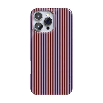 Casely iPhone 16 Pro Case | Stripes and the City | Tiny Pinstripe | Compatible with MagSafe | Classic Ultra Slim Design - color: Stripes and the City | Tiny Pinstripe, size: Iphone 16 Pro