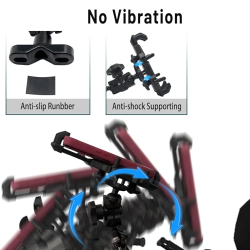 ATV Phone Holder Motorcycle Phone Mount,4 Wheeler Anti-theft No-shake