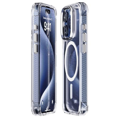 REBEL Clear Case for iPhone 15 Pro [Crystal Series Gen-5] Strong MagSafe Compatible, Anti-Scratch, Non-Yellowing, Protective Shockproof Bumpers, Metal Lens & Buttons, 6.1 Inch Phone 2023 (Clear) - color: Crystal Clear, size: iPhone 15 Pro