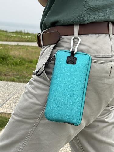 OneJoy Phone Sleeve Lightweight Cell Phone Pouch for Mobile Protection, Slim Fit and Durable, with Clip-on for Easy Carrying, Enough for 6.1" to 6.9" Cellphone [ Blue ] - color: Blue