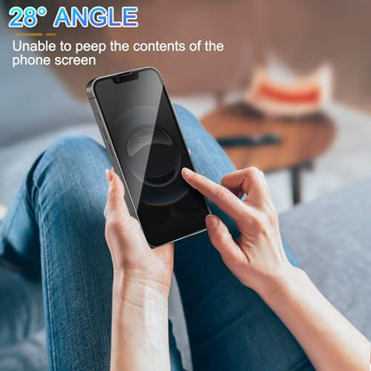 3 Pack Privacy Screen Protector for iPhone 16e/ iPhone 14/13/13 Pro
