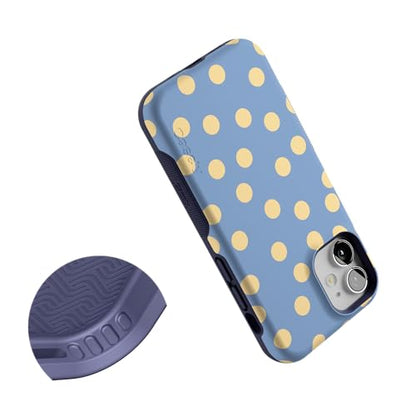 Casely iPhone 12 Mini Case | in the Spotlight | Pastel Polka Dot | Bold Protective Design | Compatible with MagSafe - color: In the Spotlight | Pastel Polka Dot, size: Iphone 12 Mini