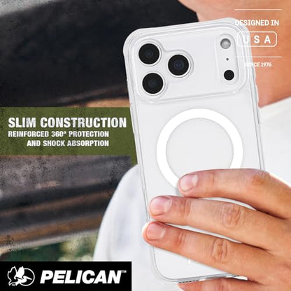 Pelican Ranger iPhone 17 Pro Max Case - MagSafe Phone Case - Clear | Rugged Magnetic Phone Case w/14ft Military-Grade Drop Protection - Anti-Scratch, Heavy Duty Phone Cover for iPhone 17 Pro Max - color: Clear - Pro Max, style: iPhone 17 Pro Max