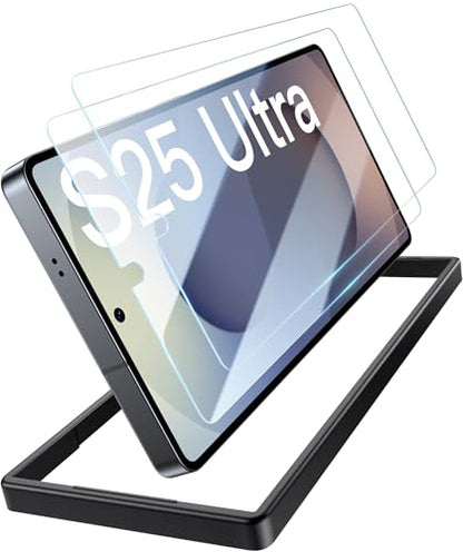 BXYJY for Samsung S25 Ultra Screen Protector (2 Pack), Installation Frame - size: Samsung S25 Ultra, 6.9"
