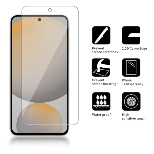 4 Pack Glass Screen Protector Compatible for Samsung Galaxy S25 FE/SM-S731U1, S731E, S731B/DS [9H Hardness]-HD 5g Screen Tempered Glass, Scratch Resistant,Easy Install [Case Friendly] - size: Galaxy S25 FE