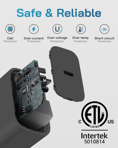 CXX 20W Fast Charger for iPhone 14/13/12 [3-Pack, MFi Certified] - color: Black, size: 10FT