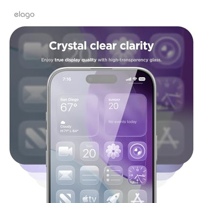 elago 2 Pack Privacy Glass+ Screen Protector for iPhone Air - size: iPhone Air (2 Pack)