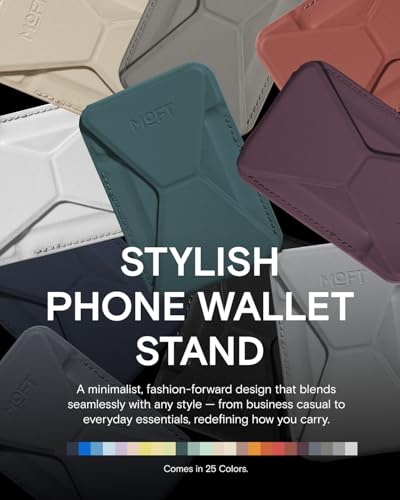 MOFT Magnetic Wallet Stand Compatible with iPhone 17/16/15/14/13/12 Series, Angle Adjustment & Magsafe Compatible MOVAS Phone Stand,Jungle - color: Jungle, size: Standard