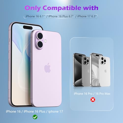 imluckies [3 Pack Clear Camera Lens Protector for iPhone 16/iPhone 17 & iPhone 16 Plus, 9H Tempered Glass, Anti-Scratch, Ultra-HD, Case Friendly, Easy to Install, Not Affect Night Shots - size: 16 Plus/17-Clear