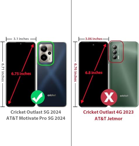 for Cricket Outlast 5G 2024 Case (SN509C),AT&T Motivate Pro 5G (SN509A) w/[Built-in Screen Protector] Dual Layer Shockproof [Military-Grade][Full-Body] Protective Cover Women Man Tree Camo Deer Hunt - color: BLD IN DEER CAMO