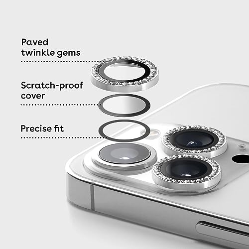 CASETiFY Camera Lens Gem [Easy Application] for iPhone 16 Pro / 16 Pro Max - Sakura Pink - color: Sakura Pink, size: iPhone 16 Pro / 16 Pro Max