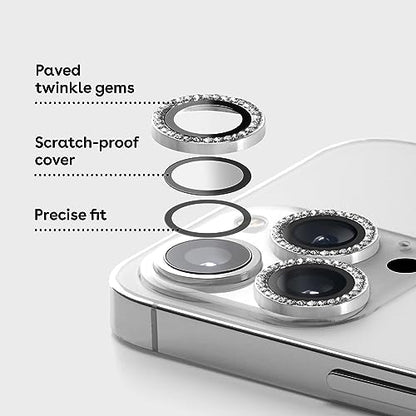 CASETiFY Camera Lens Gem [Easy Application] for iPhone 16 Pro / 16 Pro Max - Sakura Pink - color: Sakura Pink, size: iPhone 16 Pro / 16 Pro Max