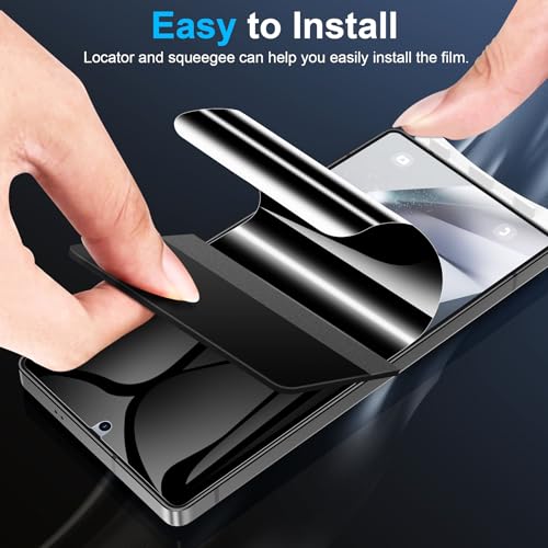 LYWHL 2 Pack for Samsung Galaxy S25 Ultra Privacy Screen Protector [Like Original Fingerprint Unlock], Anti-Spy Private S25 Ultra Film [Not Glass], Case Friendly, Scratch-Resistant, Sensitive Touch - size: Samsung Galaxy S25 Ultra