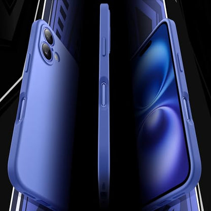 JETech Slim Case for iPhone 16, Ultramarine | Camera Lens Protection, Soft TPU Design, Matte Finish, Shockproof Protection - color: Ultramarine, size: iPhone 16
