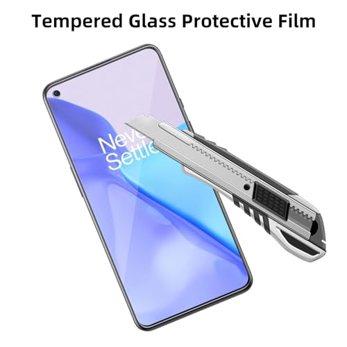 4 Pack Glass Screen Protector Compatible for OnePlus 9 5G / LE2113 LE2111 LE2110 [9H Hardness]-HD Screen Tempered Glass, Scratch Resistant,Easy Install [Case Friendly] - size: OnePlus 9 5G