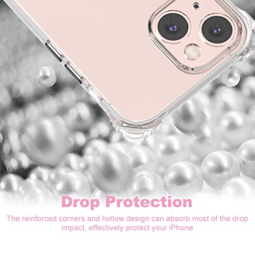 for iPhone 13 Crystal Clear Case with Detachable Adjustable Crossbody Strap, Slim Fit Shockproof Protective Phone Case with Anti-Lost Shoulder Neck Lanyard for Girls and Women - size: iPhone 13