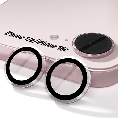 (3 Pack) Orzero Camera Lens Protector for iPhone 17e / iPhone 16e, [EZ Install] [Case-Friendly] 9H Tempered Glass Lens Cover Accessories, Military-Grade Shockproof, HD Clarity Anti-Glare - Transparent - color: Transparent, size: iPhone 17e/16e