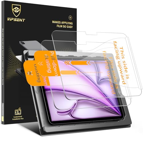 2-Pack Glass Screen Protector for iPad 11th A16 11-in. /10th Generation 10.9-in. (2025/2022) Military Shatterproof, 9H+ Hardness, Auto-Alignment Frame, Anti-Fingerprint, HD Clear, Scratch Resistant - size: iPad (A16) 11th/10th Gen (2025/2022)