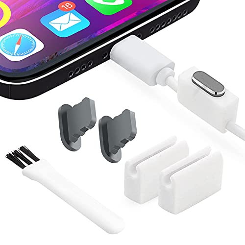 Lightning Aluminum Dust Plugs 2 Pack, Holders and Cleaning Brush, Gunmetal - color: Gun Metal