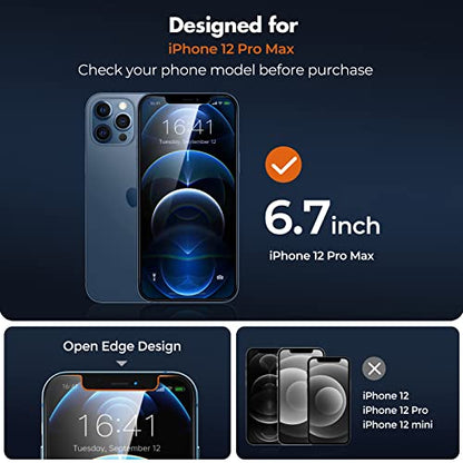 UNBREAKcable Privacy Screen Protector for iPhone 12 Pro Max, 2-Pack - size: iPhone 12 Pro Max