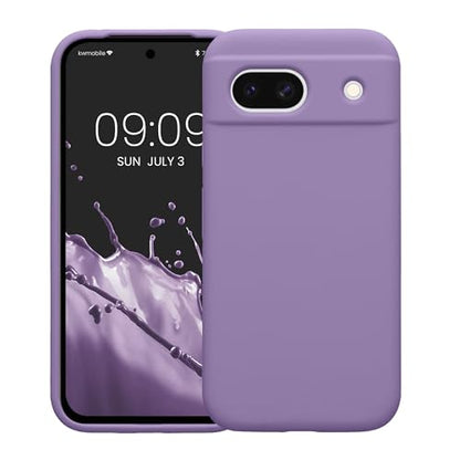 kwmobile Case Compatible with Google Pixel 8a Case - TPU Silicone Phone Cover with Soft Finish - Violet Purple - color: violet purple, size: Pixel 8a