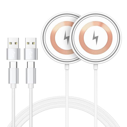 Wireless Charger for Samsung Fast Charging Pad Magnetic WirelessCharger for - color: white