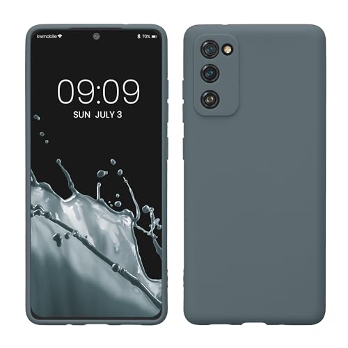 kwmobile Case Compatible with Samsung Galaxy S20 FE Case - Protective Slim TPU Phone Cover - Soft Matte Finish - Dark Slate - color: Dark Slate, size: Galaxy S20 FE