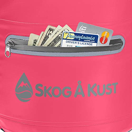 Skog Å Kust DrySak Roll Top Waterproof Bag, 5, 10 & 20 Liter - color: Pink, size: 10 Liter