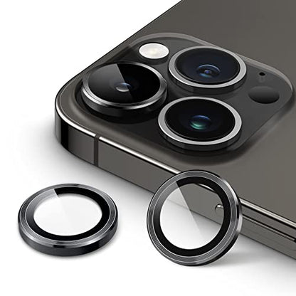 JETech Camera Lens Protector for iPhone 14 Pro/14 Pro Max, Space Black - color: Space Black