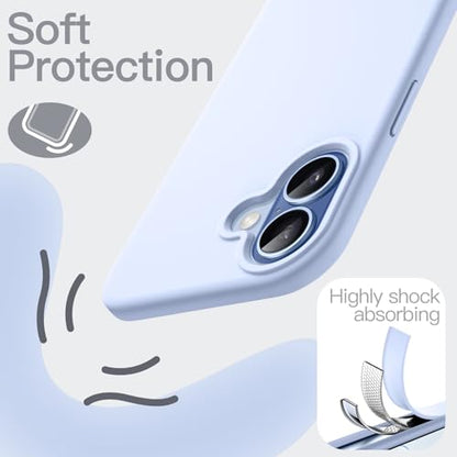 JETech Silicone Case for iPhone 17, Blue - color: Blue, size: iPhone 17