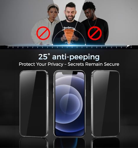 MAGIC JOHN 3rd Gen Upgraded for iPhone 12/12Pro Privacy Screen Protector - size: iPhone 12/12 Pro-6.1