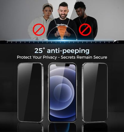 MAGIC JOHN 3rd Gen Upgraded for iPhone 12/12Pro Privacy Screen Protector - size: iPhone 12/12 Pro-6.1
