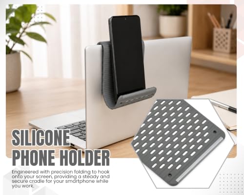 Silicone Phone Holder, 7.9In Flexible Bendable Phone Stand, Gray - color: Heat-Dissipating (Gray)