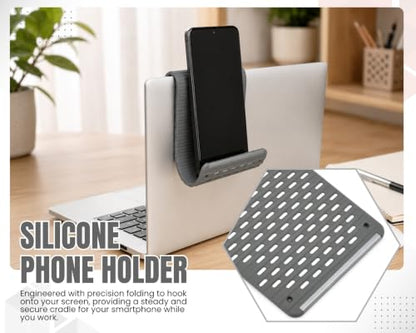 Silicone Phone Holder, 7.9In Flexible Bendable Phone Stand, Gray - color: Heat-Dissipating (Gray)