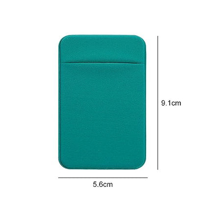 Generic Phone Card Holder Pocket, Unisex Adults, Purple, Spandex, Adhesive Sticker, 9.3*5.8CM - color: Purple