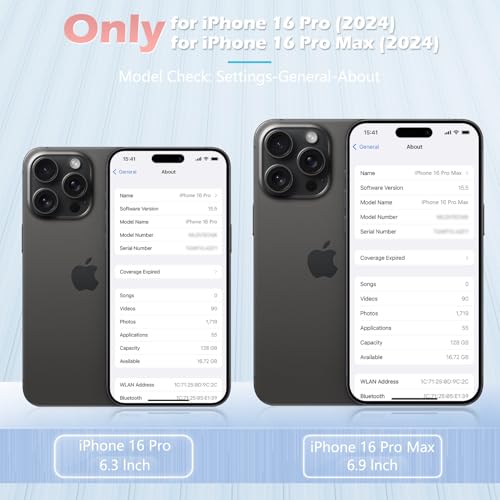 imluckies for iPhone 16 Pro - iPhone 16 Pro Max Camera Lens Protector, AR+AF Tempered Glass, 9H Ultra-Tough Metal Individual Lens Cover, HD Clear Camera Accessories - Glitter Black Titanium - color: Glitter Black Titanium