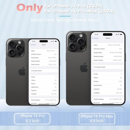 imluckies for iPhone 16 Pro - iPhone 16 Pro Max Camera Lens Protector, AR+AF Tempered Glass, 9H Ultra-Tough Metal Individual Lens Cover, HD Clear Camera Accessories - Glitter Black Titanium - color: Glitter Black Titanium