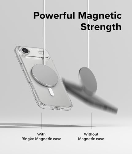 Ringke for iPhone Air Case [Fusion Magnetic Matte Clear] | Compatible with MagSafe, Oil & Dirt Resistant, Anti-Fingerprint Technology Prevents Oily Smudges, Feels Velvety Soft - size: iPhone Air