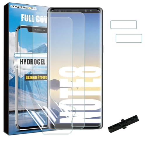 3 Hydrogel Films + 2 Tempered Glass Lens Protector For Galaxy Note 8 - size: Note 8