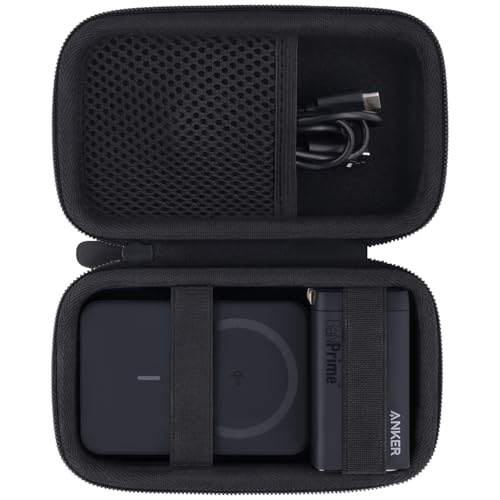 co2CREA Hard Travel Case for Anker 5,000mAh Ultra-Slim/10,000mAh Power Bank | Compatible with Anker Nano A1665 A1664 Slim MagGo Magnetic Charger, Protective Carrying Storage Bag