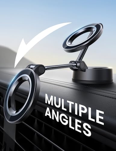 Lamicall for Magsafe Car Mount Dashboard Windshield 70LBS Powerful Suction - color: Black