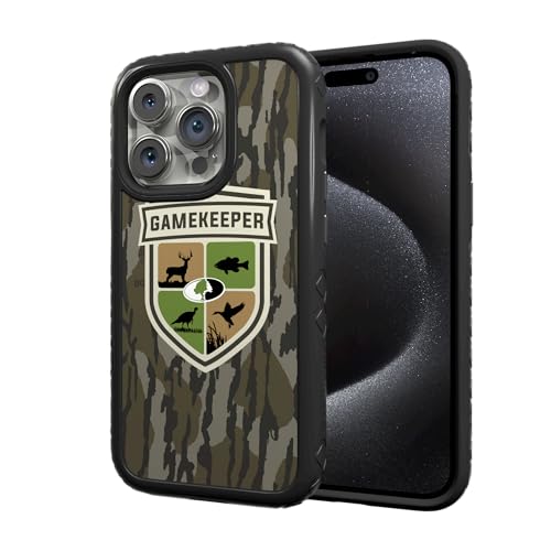 Mossy Oak | Gamekeeper | Dual-Layer Case in Onyx Black Designed for iPhone 13 Pro Shock & Drop Proof - Durable | As Seen on Shark Tank - color: GAMEKEEPER | Onyx Black, size: Apple iPhone 13 Pro