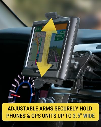 Scosche HVM2 Vent Phone Mount for Car, 360° Adjustable Cellphone Stand, Hands-Free Cell Phone Holder for Car Air Vent Compatible with iPhone 16/15/14/13/12 Series & Mobile Phones up to 3.5 inches - style: Vent