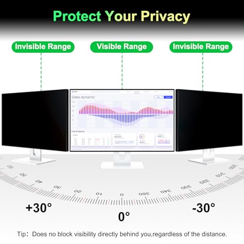 2 Pack] Magnetic Computer 27 Inch Privacy Screen for 16:9 Aspect Ratio - size: Computer Monitor 27Inch-2Pack