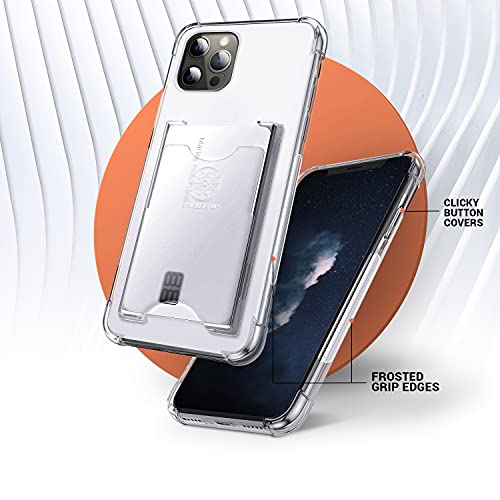Shields Up for iPhone 12 Pro Max Case with Card Holder, Wallet Case, Clear - color: Clear-, size: iPhone 12 Pro Max
