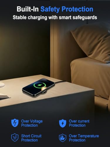 MagSafe Charger 25W Magnetic Wireless Charger Fast Charging Pad - color: Black