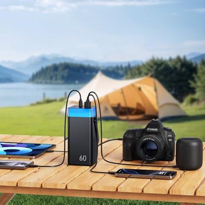 Portable Charger Power Bank 60000mAh, 22.5W Fast Charging Battery Pack