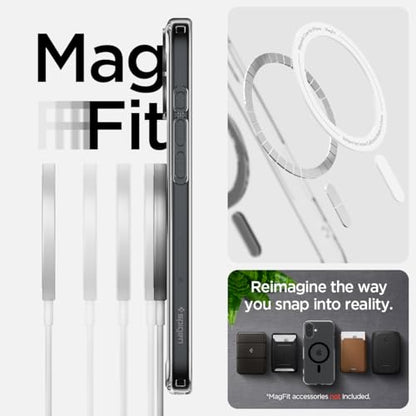 Spigen for iPhone 16 Plus Case, Ultra Hybrid MagFit [Anti-Yellowing] [Compatible with Magsafe] - Clear Black - color: Clear Black, size: iPhone 16 Plus