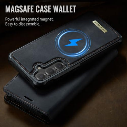 for Samsung Galaxy S26 Plus 2in1 Detachable Wallet Case, Black | Compatible with Magsafe, Magnetic, RFID Blocking Card Holder, Shockproof, Kickstand, Wireless Charging, PU Leather Flip Cover - color: (Detachable 2 in 1)-Black, size: Galaxy S26 Plus